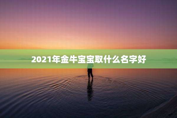 2021年金牛宝宝取什么名字好