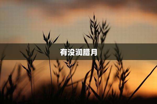 有没润腊月