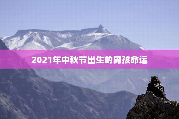 2021年中秋节出生的男孩命运