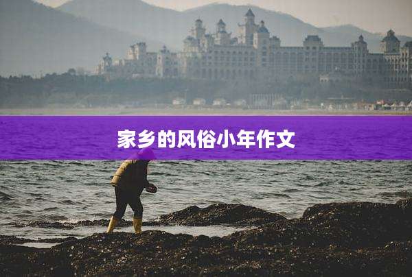 家乡的风俗小年作文
