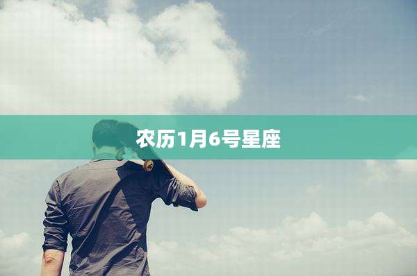 农历1月6号星座
