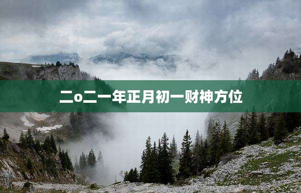 二o二一年正月初一财神方位