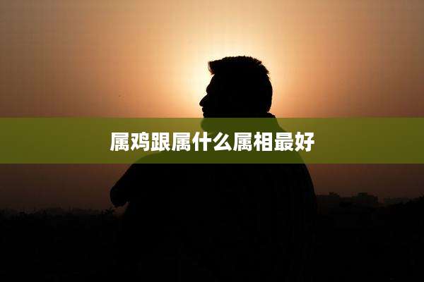 属鸡跟属什么属相最好