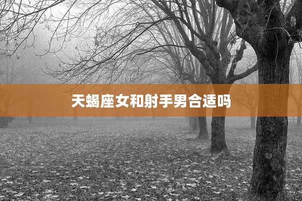 天蝎座女和射手男合适吗