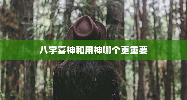 八字喜神和用神哪个更重要