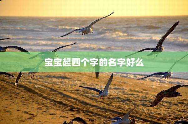 宝宝起四个字的名字好么