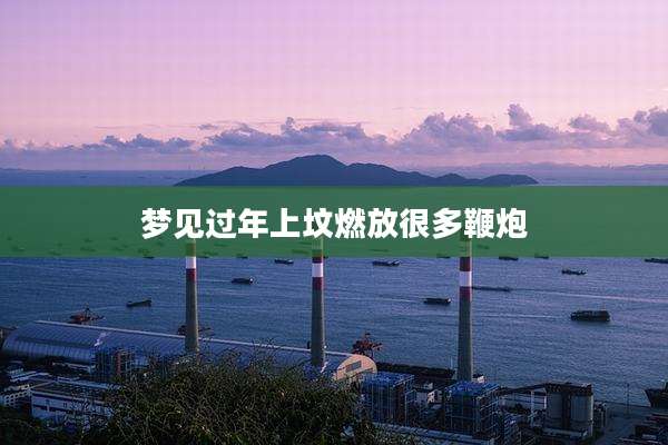梦见过年上坟燃放很多鞭炮