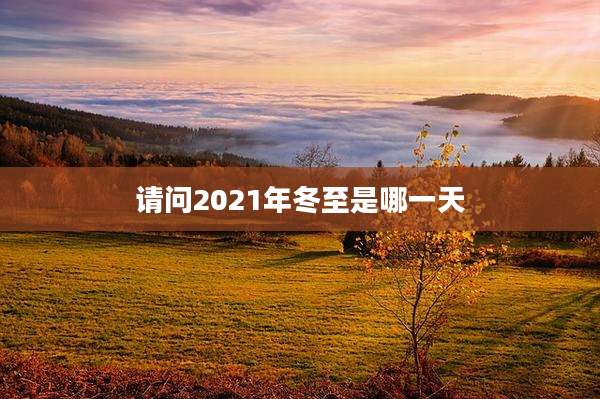 请问2021年冬至是哪一天