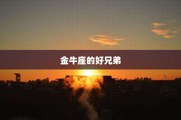 金牛座的好兄弟