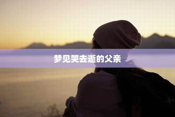 梦见哭去逝的父亲