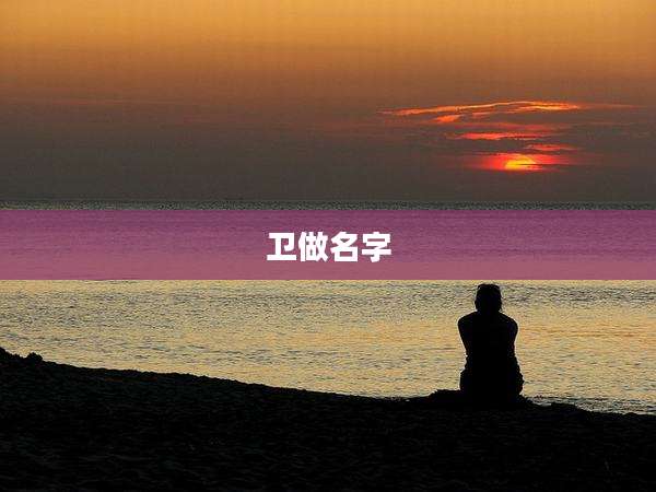 卫做名字