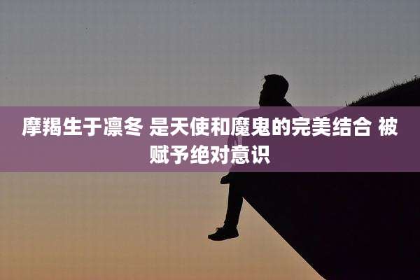 摩羯生于凛冬 是天使和魔鬼的完美结合 被赋予绝对意识