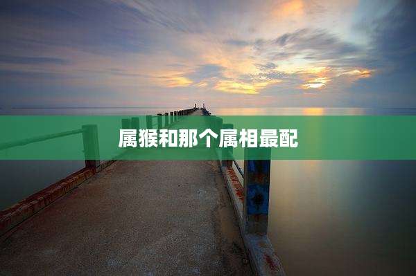 属猴和那个属相最配