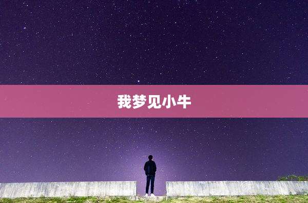 我梦见小牛
