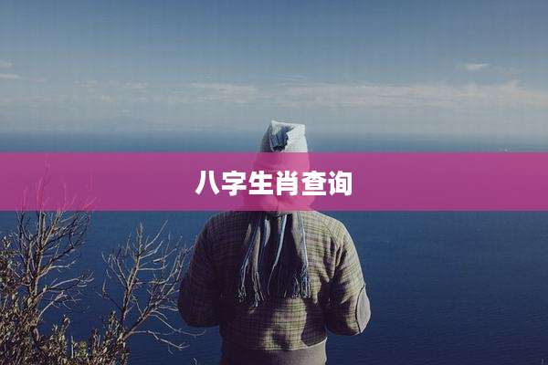 八字生肖查询