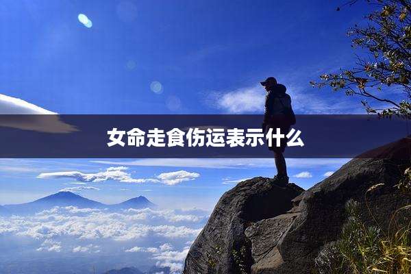 女命走食伤运表示什么