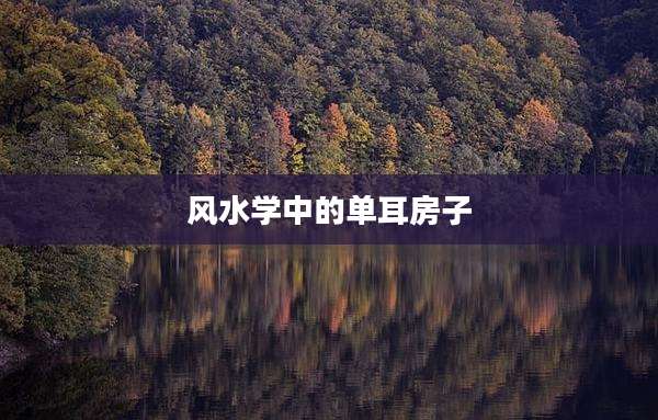 风水学中的单耳房子