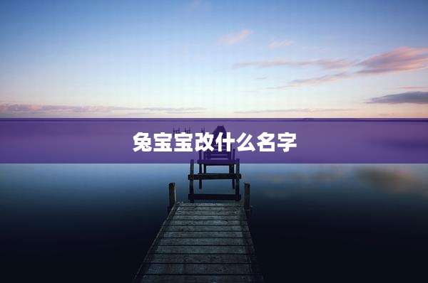 兔宝宝改什么名字