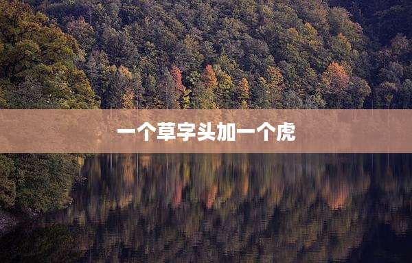 一个草字头加一个虎