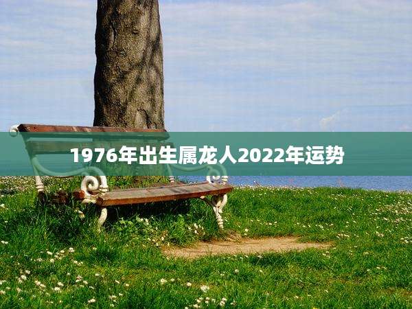 1976年出生属龙人2022年运势