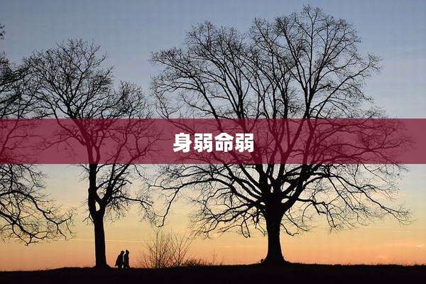 身弱命弱
