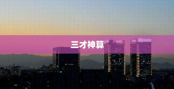 三才神算