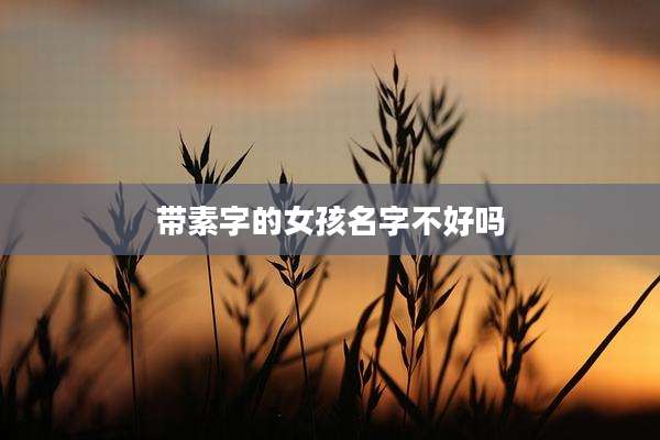 带素字的女孩名字不好吗