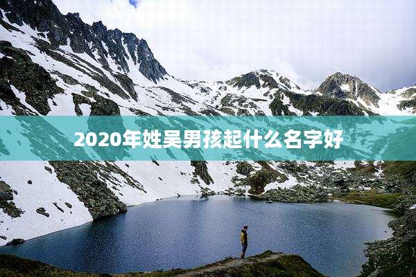 2020年姓吴男孩起什么名字好