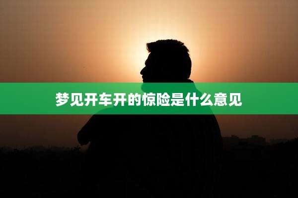 梦见开车开的惊险是什么意见