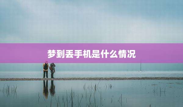 梦到丢手机是什么情况
