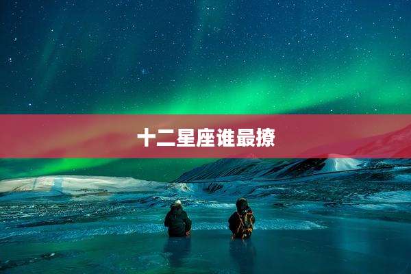 十二星座谁最撩