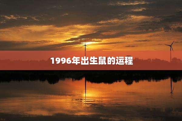 1996年出生鼠的运程