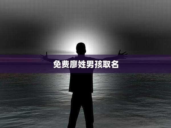 免费廖姓男孩取名