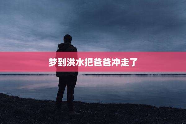 梦到洪水把爸爸冲走了