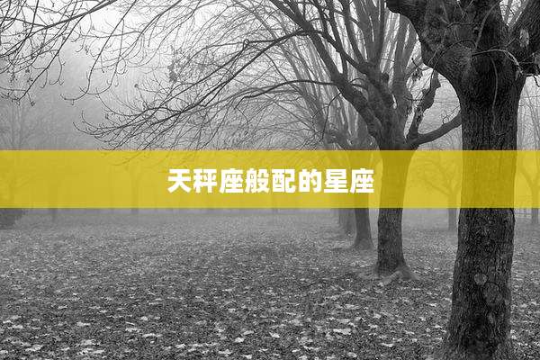 天秤座般配的星座