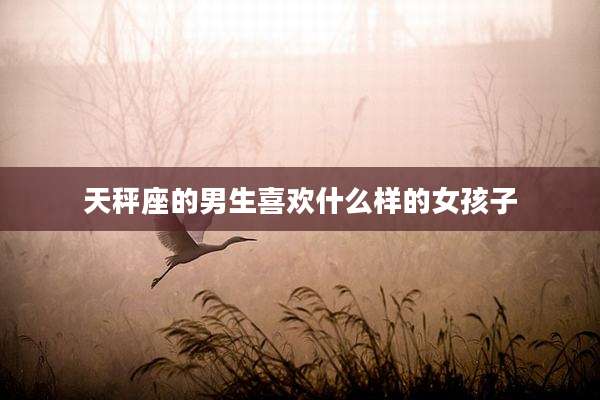 天秤座的男生喜欢什么样的女孩子
