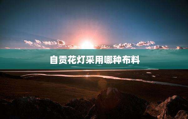 自贡花灯采用哪种布料