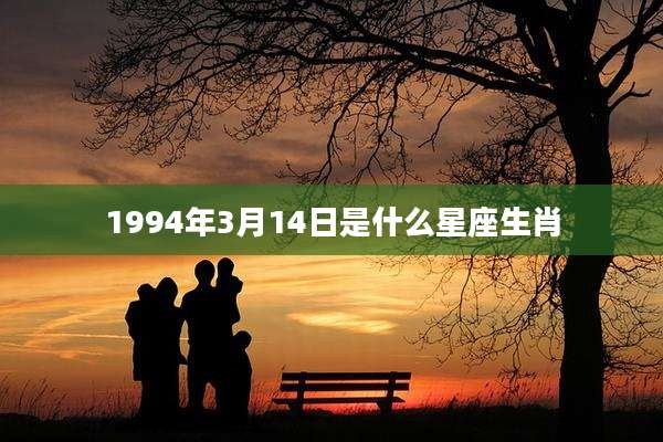 1994年3月14日是什么星座生肖