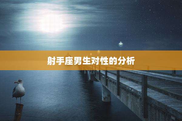 射手座男生对性的分析