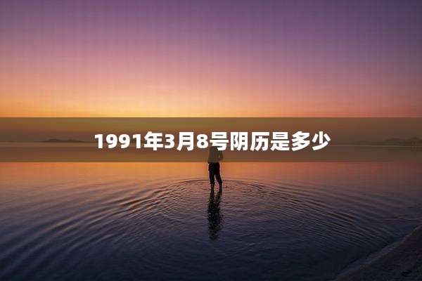 1991年3月8号阴历是多少