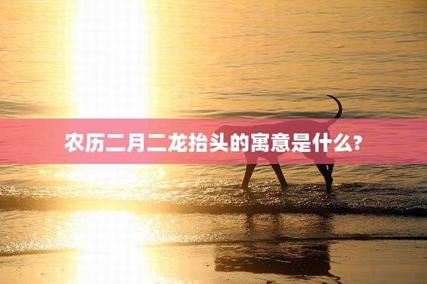 农历二月二龙抬头的寓意是什么?