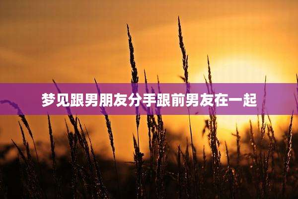 梦见跟男朋友分手跟前男友在一起