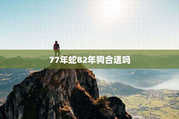 77年蛇82年狗合适吗
