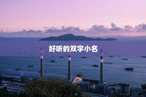 好听的双字小名