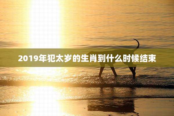 2019年犯太岁的生肖到什么时候结束