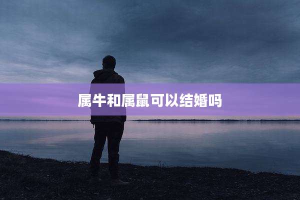 属牛和属鼠可以结婚吗