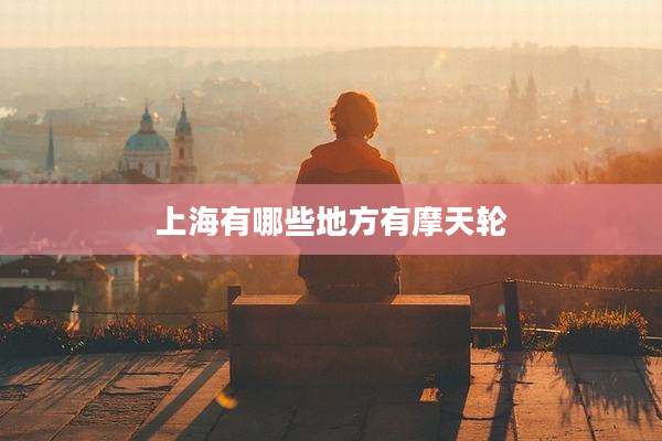 上海有哪些地方有摩天轮