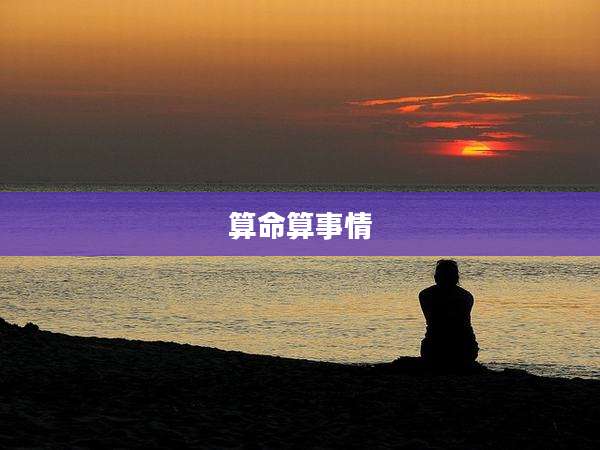 算命算事情
