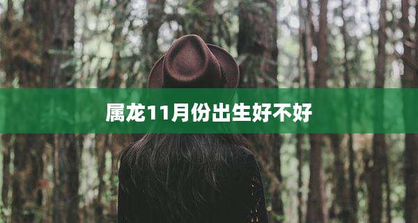 属龙11月份出生好不好