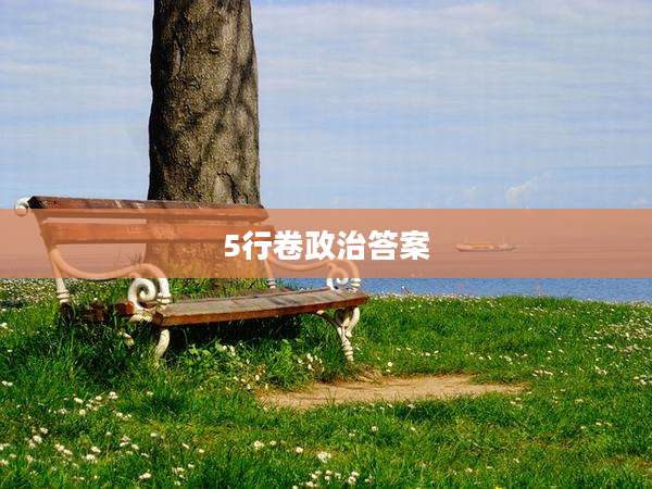 5行卷政治答案